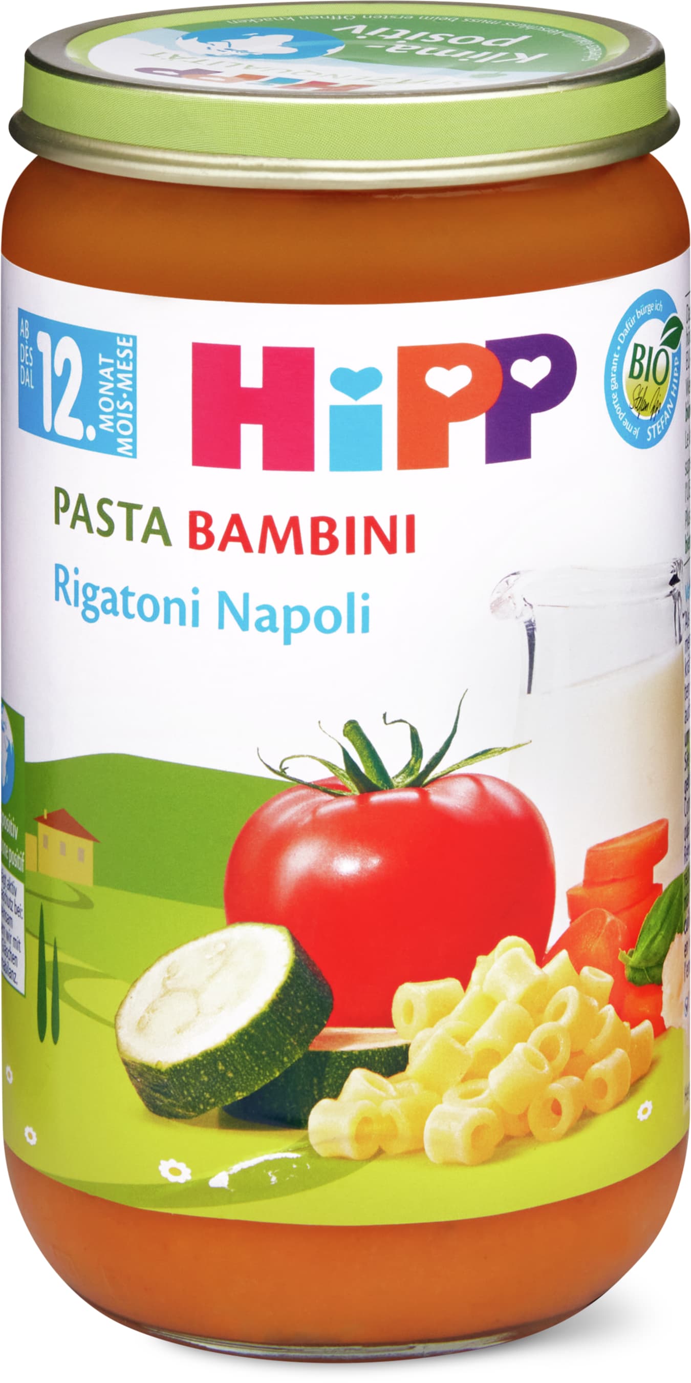 Hipp Rigatoni Napoli Bio, à partir du 12e mois 250g